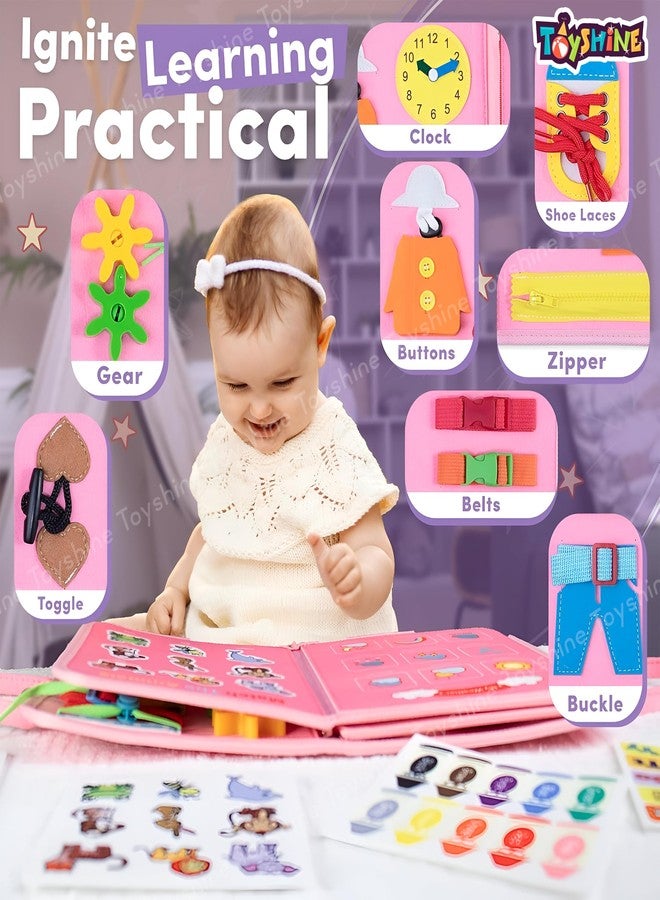 توي شاين لوحة أنشطة متعددة بتصميم يونيكورن من توي شاين، ألعاب مونتيسوري تعليمية مبكرة للأطفال الصغار، لتنمية المهارات الحركية الدقيقة، ومهارات ما قبل المدرسة الأساسية، وألعاب حسية للأطفال من عمر 3 سنوات فما فوق. - Image 4